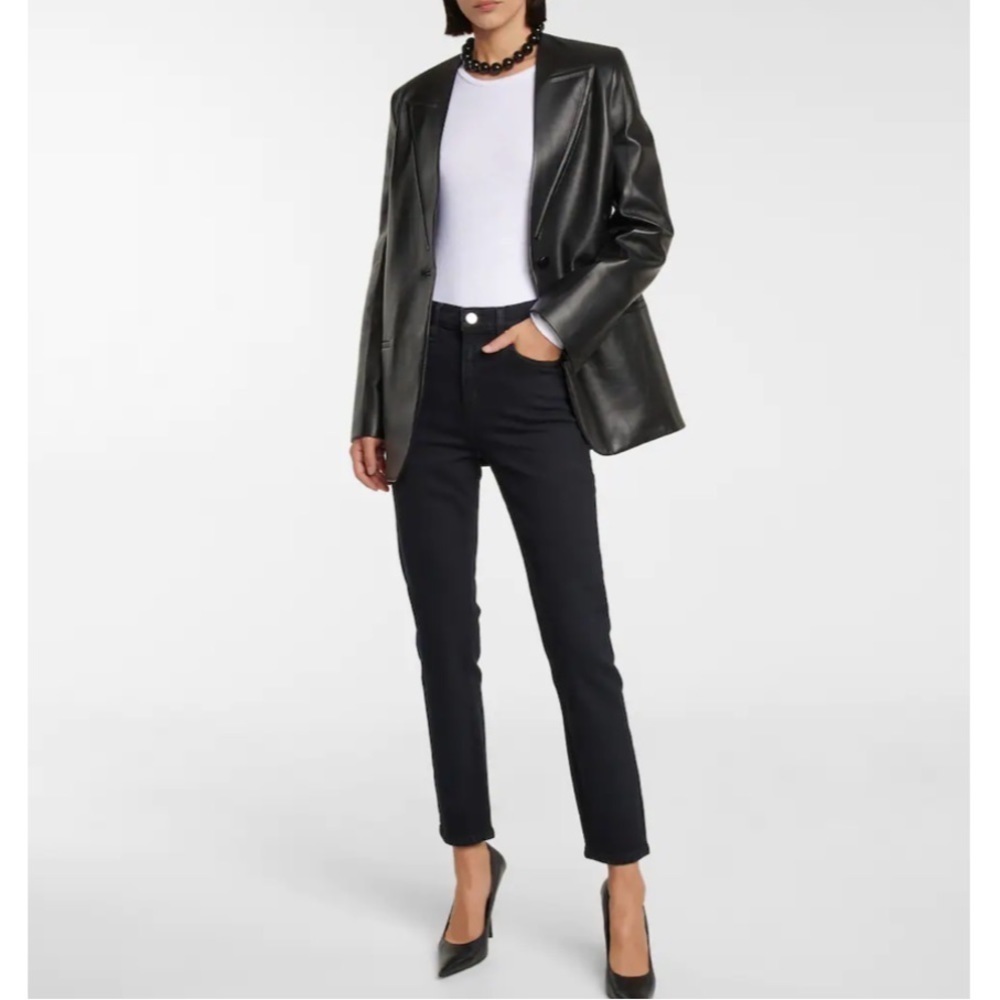 Re/Done Comfort Stretch High Rise Ankle Crop In Black 25 Y2K Grunge Punk